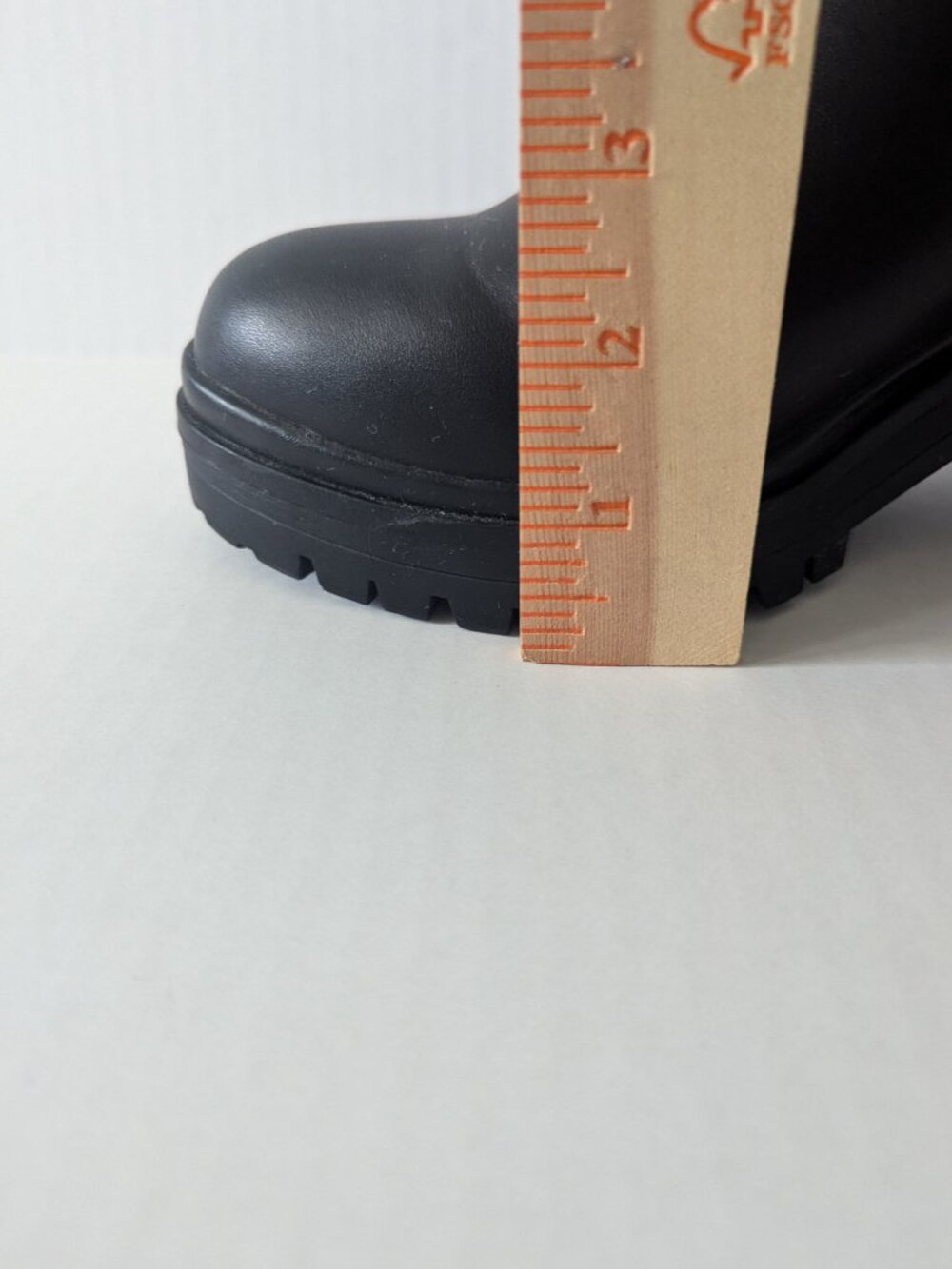Women's Tall Black Boots, Size 8 - Picture 5 of 9